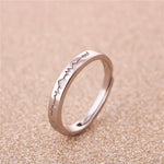 Bague couple en argent sterling