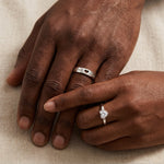 Bague couple en argent