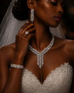 Parure de mariage en argent sterling