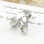 Bague de mariage en argent de haute qualité