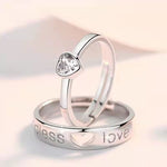 Bague couple en argent