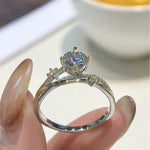 Bague de fiançailles en argent