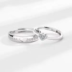 Bague couple en argent