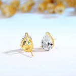 Boucle d’oreille en or sertie de diamants Moissanite