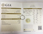 Bague de fiançailles en diamant naturel certifié GIA