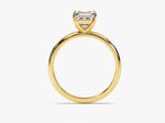 bague solitaire princesse   en or , diamant
