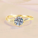 Bague de fiançailles en argent