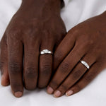 Bague couple en argent