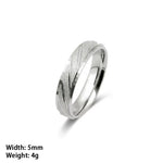 Bagues de mariage de haute qualité en argent sterling