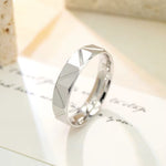 Bague de fiançailles en argent sterling de haut qualité