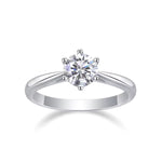 Bague de fiançailles en diamant naturel certifié GIA