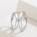 Bague couple en argent