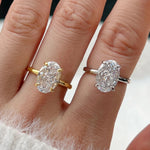 Bague de fiançailles en argent sertie de zircon
