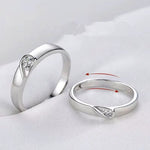Bague couple en argent