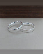Bague alliance de mariage en argent
