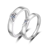 Bague couple en argent