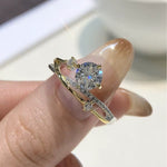 Bague de fiançailles en argent