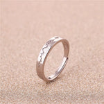 Bague couple en argent sterling