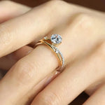 Bague de fiançailles en argent