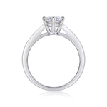 Bague de fiançailles en diamant naturel certifié GIA