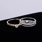 Bague de courrone en argent sterling sertie de moissanite 0,5 carats
