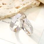 Bague de fiançailles en argent sterling de haut qualité
