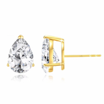 Boucle d’oreille en or sertie de diamants Moissanite