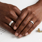 Bague de mariage en argent de haute qualité