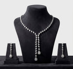 Parure en argent sterling sertie de zircon authentique