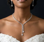 Parure en argent sterling sertie de zircon authentique