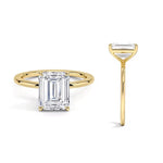 bague solitaire  en or , diamant