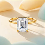 bague solitaire  en or , diamant