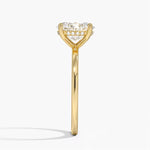 bague solitaire  en or , diamant