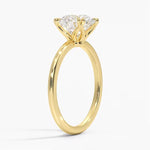bague solitaire  en or , diamant
