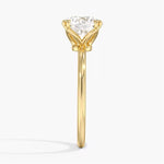 bague solitaire  en or , diamant
