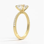 bague hidden en or sertie de moissanite