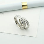 Bagues de mariage de haute qualité en argent sterling