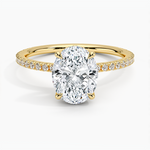 bague hidden en or , diamant
