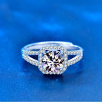 Bagues de fiançailles en Diamant Moissanite