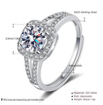 Bagues de fiançailles en Diamant Moissanite